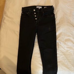 Re/Done denim black skinny jeans